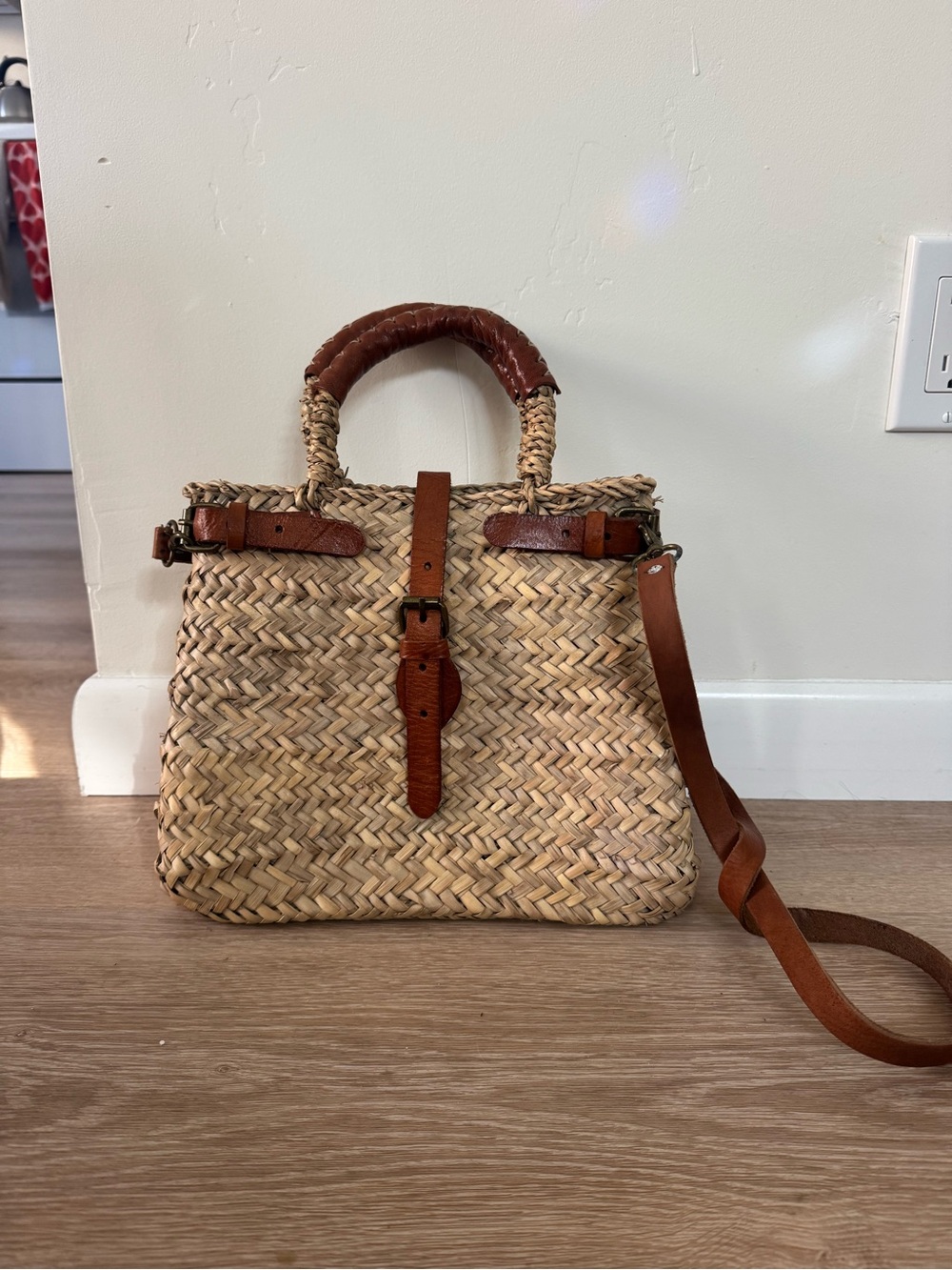 Res Ispa Fergie Woven Straw Bag. Never used